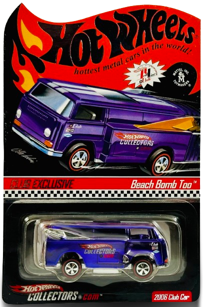 Hot Wheels 2006 - HWC / RLC - Club Exclusive - Beach Bomb Too -  Spectraflame Purple - White Rally Stripes - Metal/Metal & Red Line Neo  Classics - ...