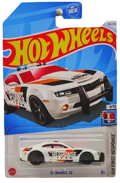 Hot Wheels 2024 Collector 086 250 HW First Response 9 10 10 Camaro SS White Response Team USA Card