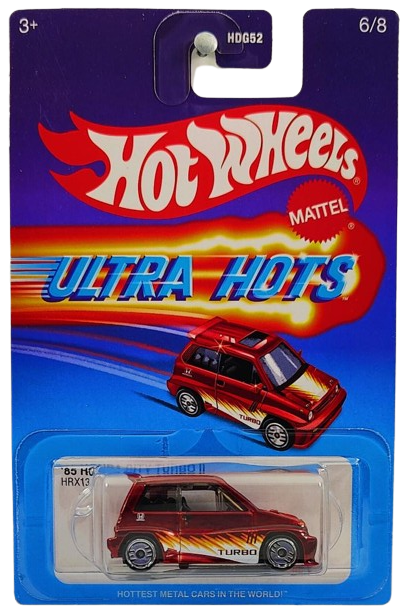 Hot Wheels 2024 Theme Series Mix 2 Ultra Hots 6 8 85 Honda City Turbo II Spectraflame Red UH Wheels Target Exclusive Retro Ultra Hots