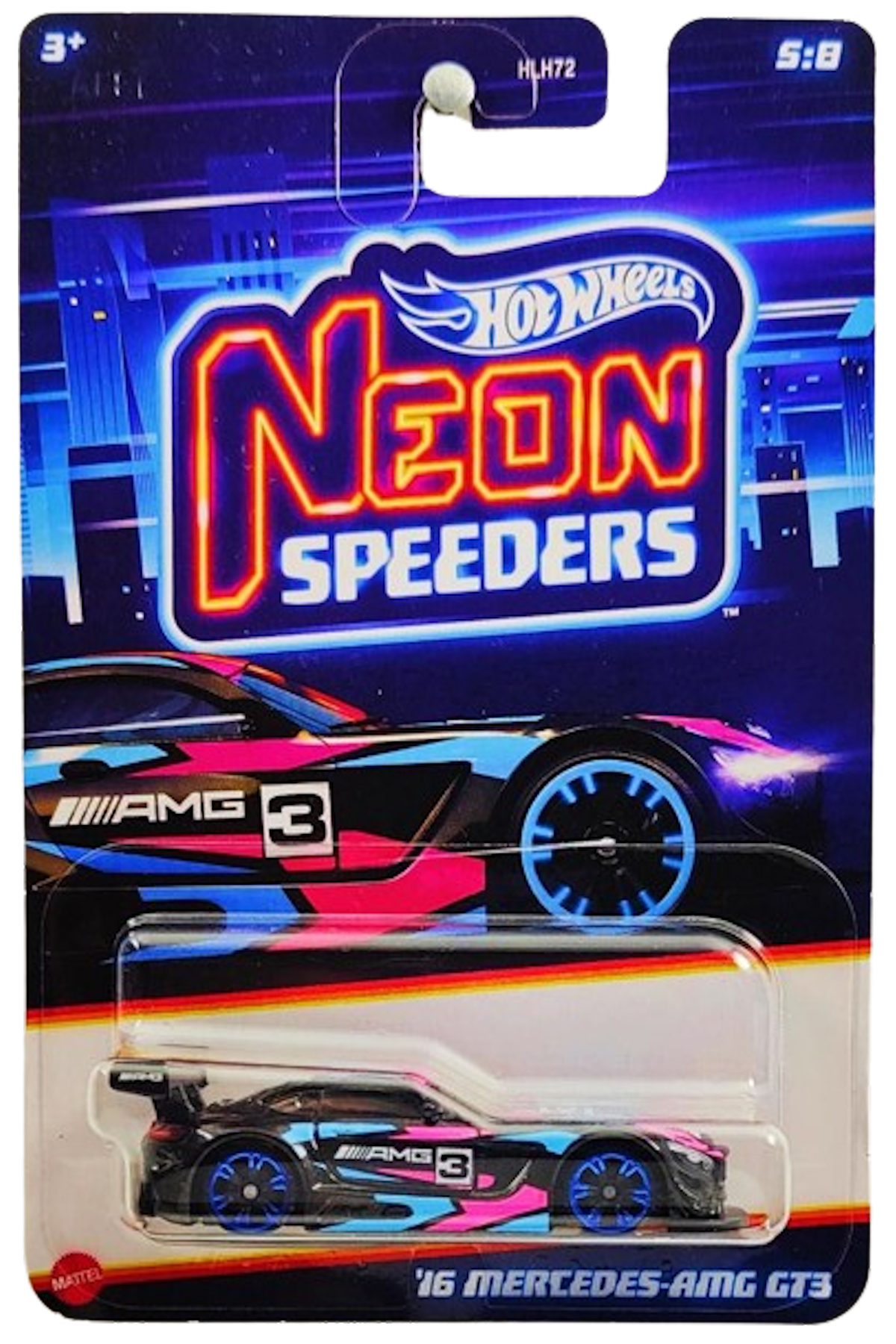 Hot wheels 16 mercedes amg gt3 blue on sale