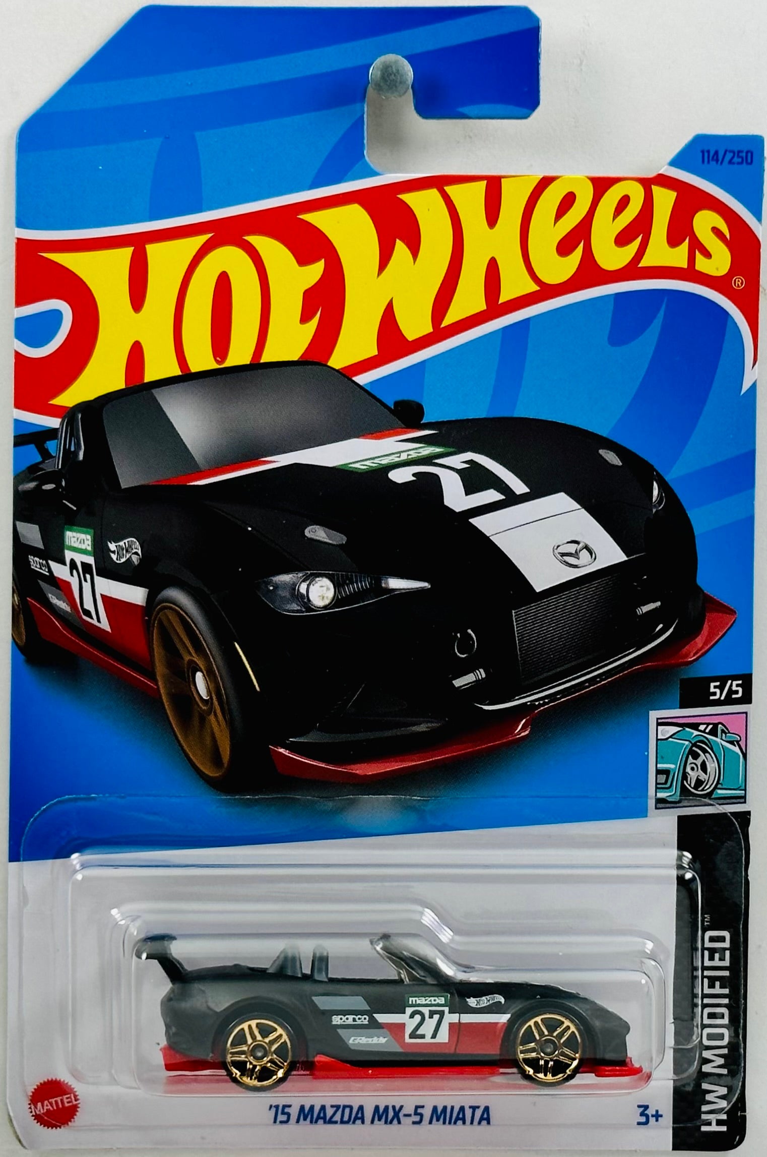 Hot Wheels 2023 Collector 114 250 HW Modified 5 5 15 Mazda MX KMJ Diecast II