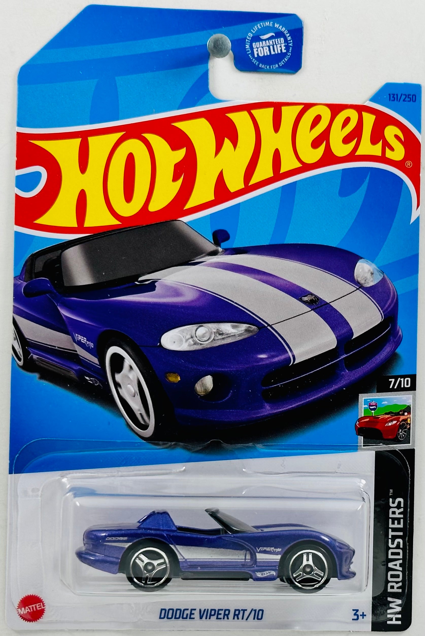 Hot Wheels 2023 Collector 131 250 HW Roadsters 7 10 Dodge Vipe KMJ Diecast II