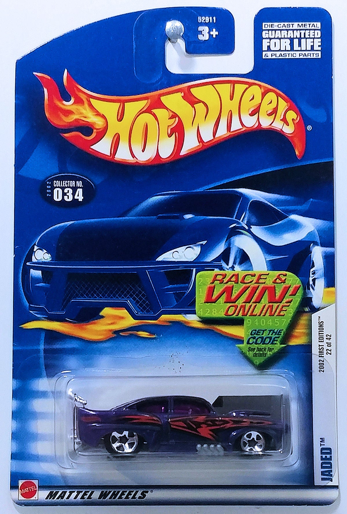 Hot Wheels 2002 Collector 034 240 First Editions 22 42 Jaded KMJ Diecast II