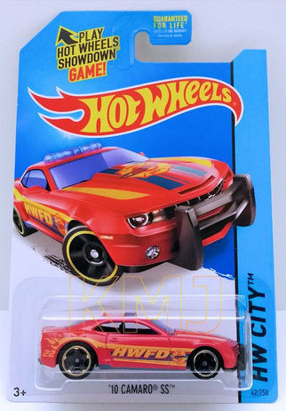 Hot Wheels 2014 Collector 042 250 HW City HW Rescue 10 Camaro SS Red HWFD USA