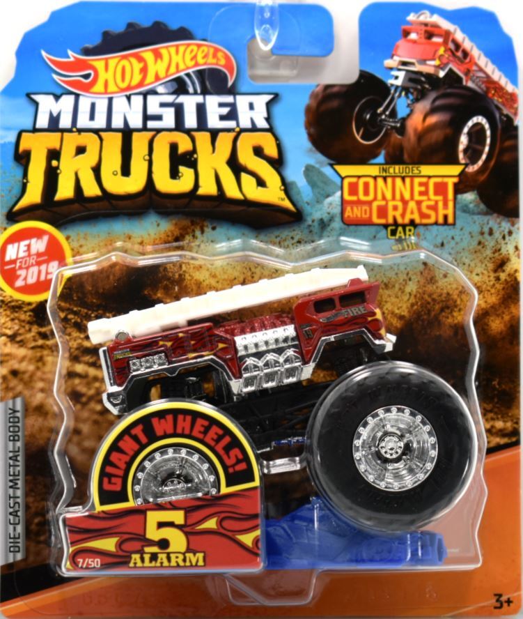 Hot Wheels 2019 Monster Trucks 7 50 5 Alarm Fire Truck