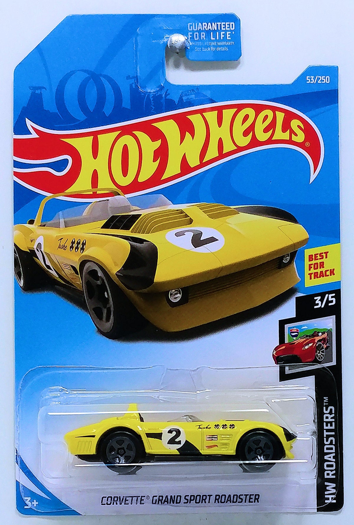 Hot Wheels 2019 Collector 053 250 HW Roadsters 3 5 Corvette Grand Sport Roadster Yellow