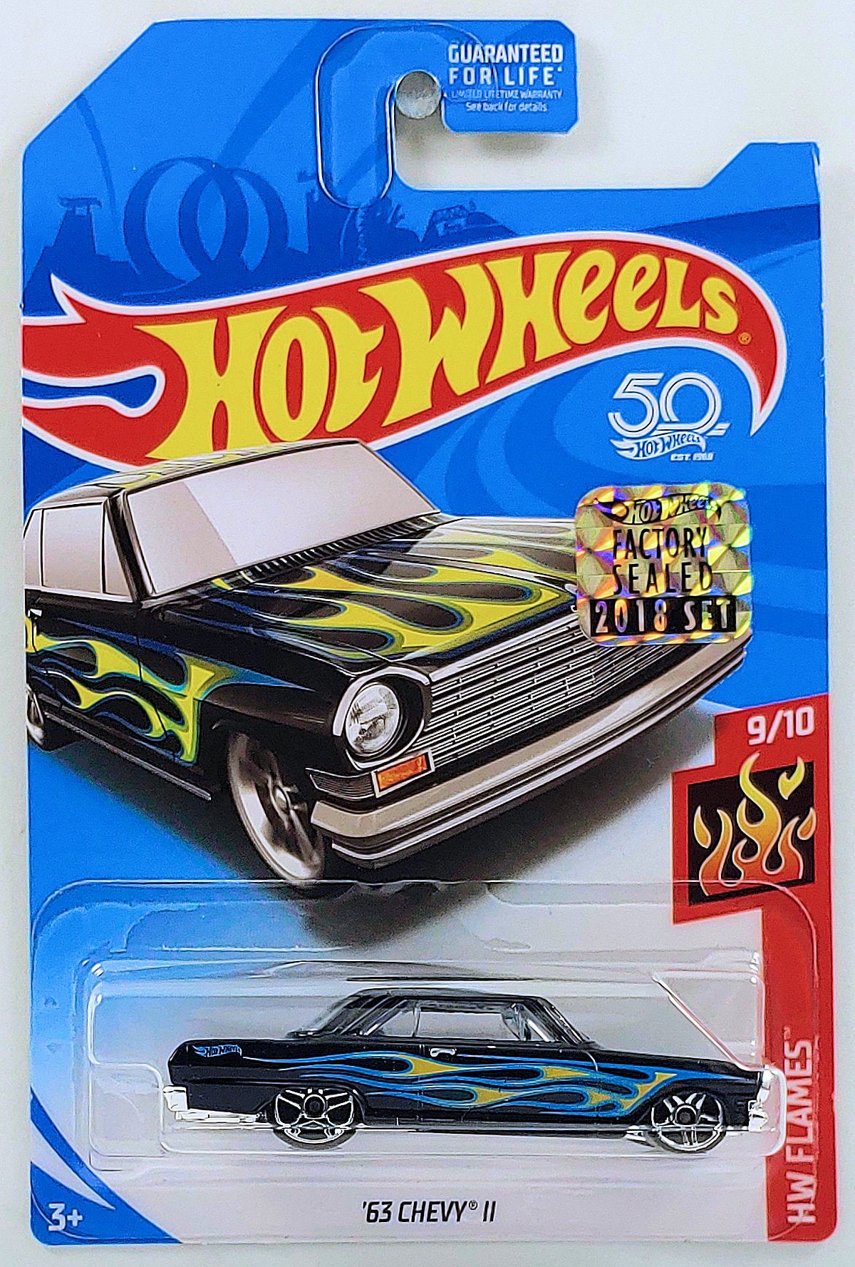 Hot Wheels 2018 Toys R Us Kroger Exclusive HW Flames 9 10 63 KMJ Diecast II