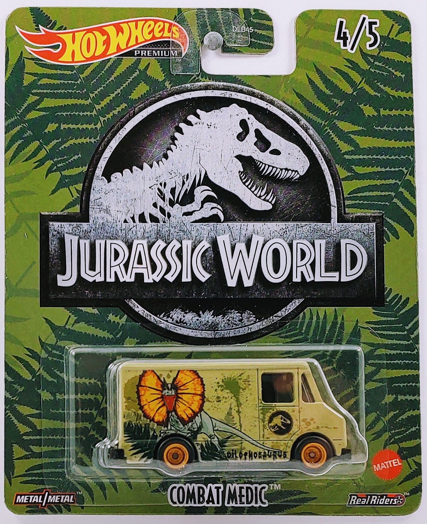 Hot Wheels 2022 Pop Culture Jurassic World 4 5 Combat Medic