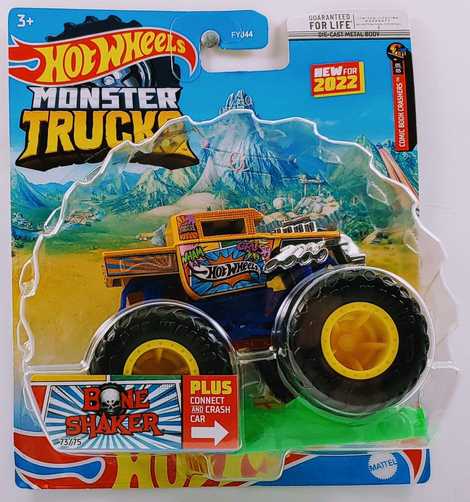 Hot Wheels 2022 Monster Trucks 73 75 Bone Shaker