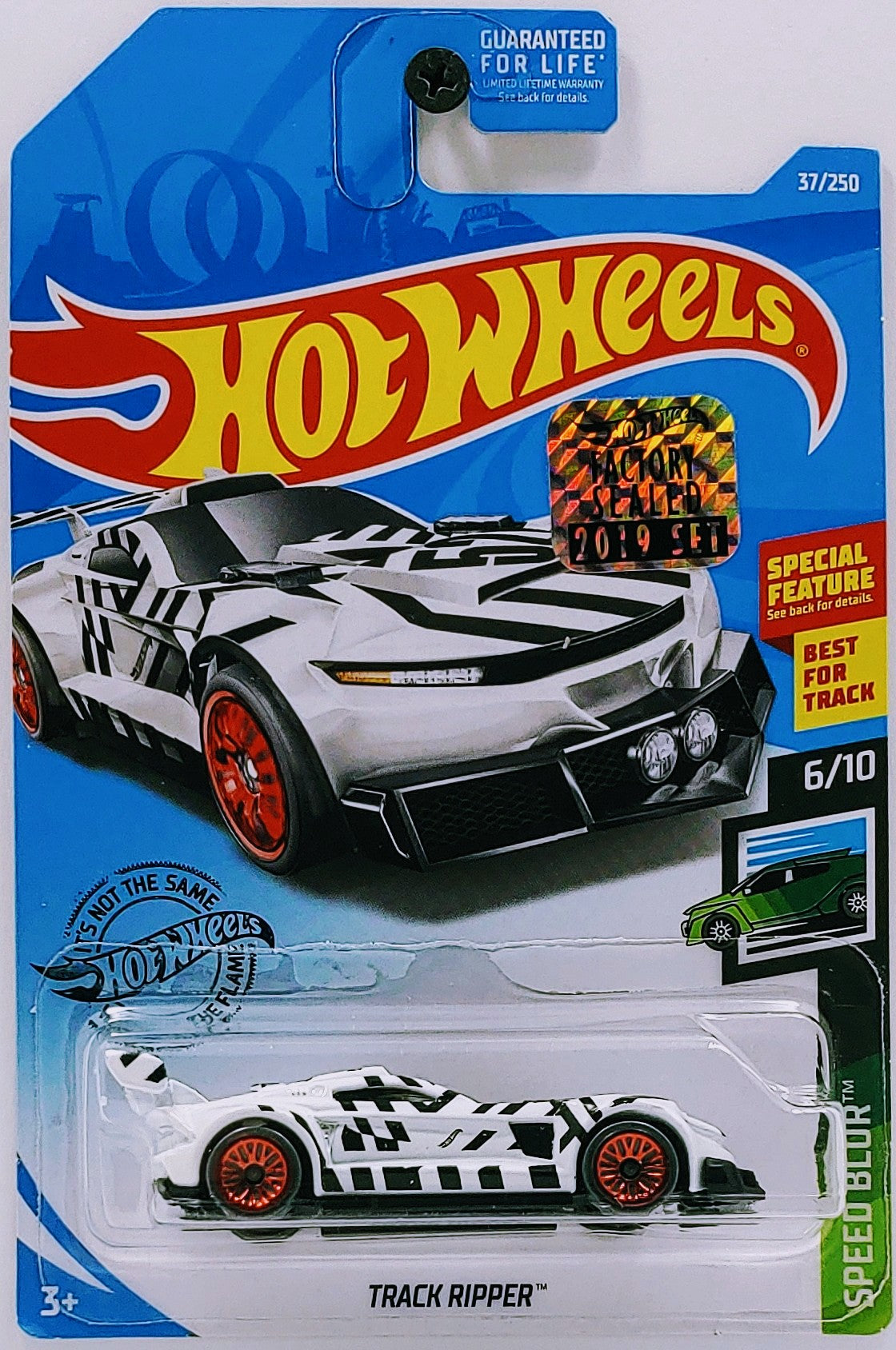 Hot Wheels 2019 Collector 037 250 Speed Blur 6 10 Track Ripper KMJ Diecast II