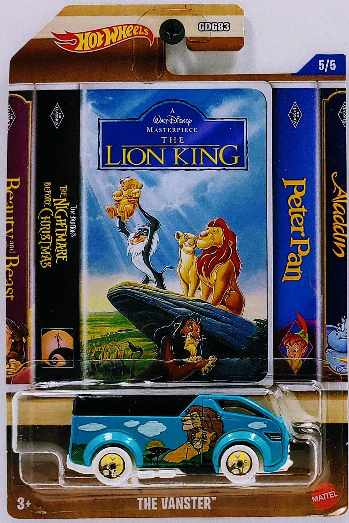 2022 Hot Wheels Disney Classics Lion store King, Aladdin, Peter Pan Nightmare Complete