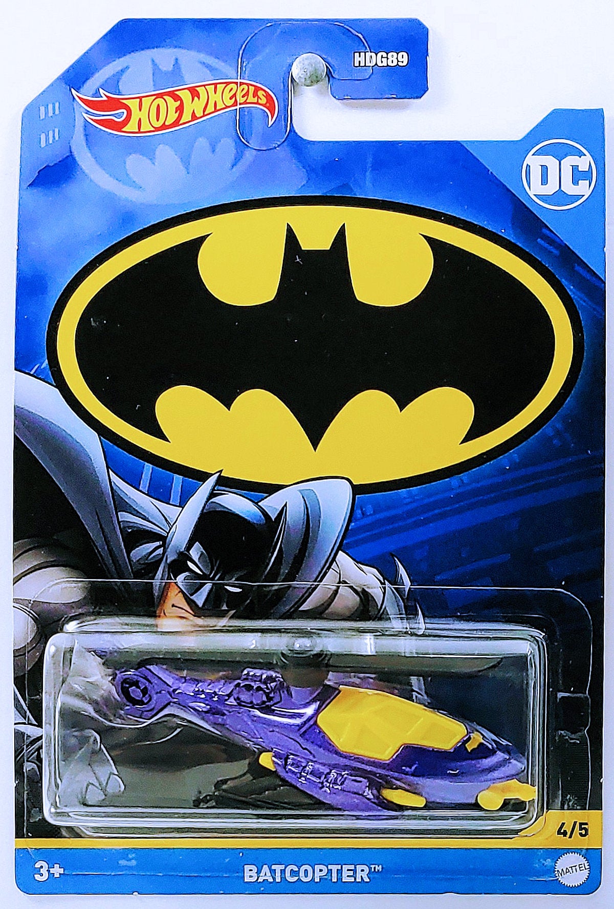 Hot Wheels 2022 Batman Series 4 5 Batcopter Purple Batman Ta KMJ Diecast II