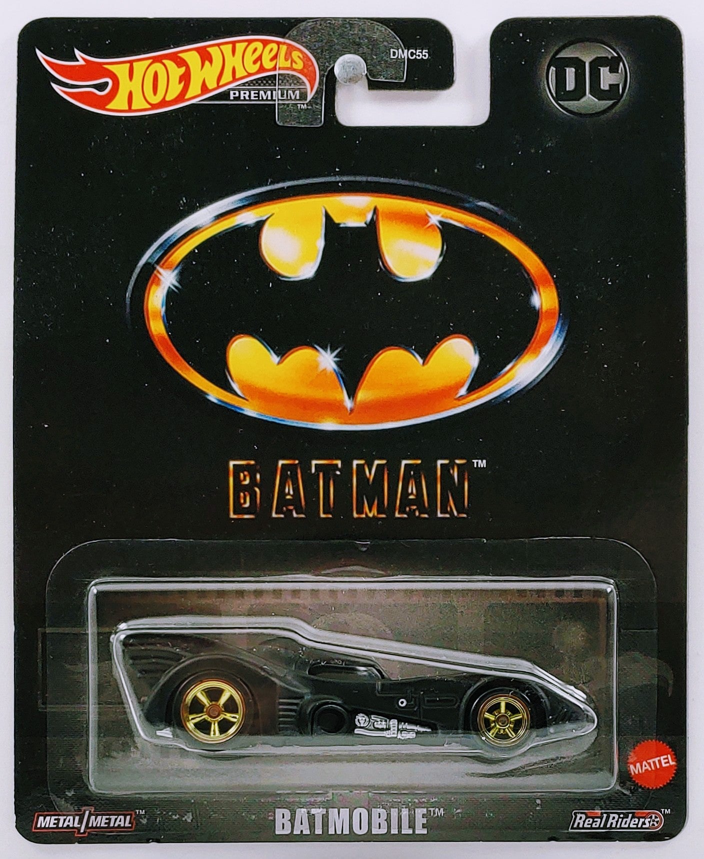 Hot Wheels 2023 Premium Entertainment Batman Batmobile Black KMJ Diecast II