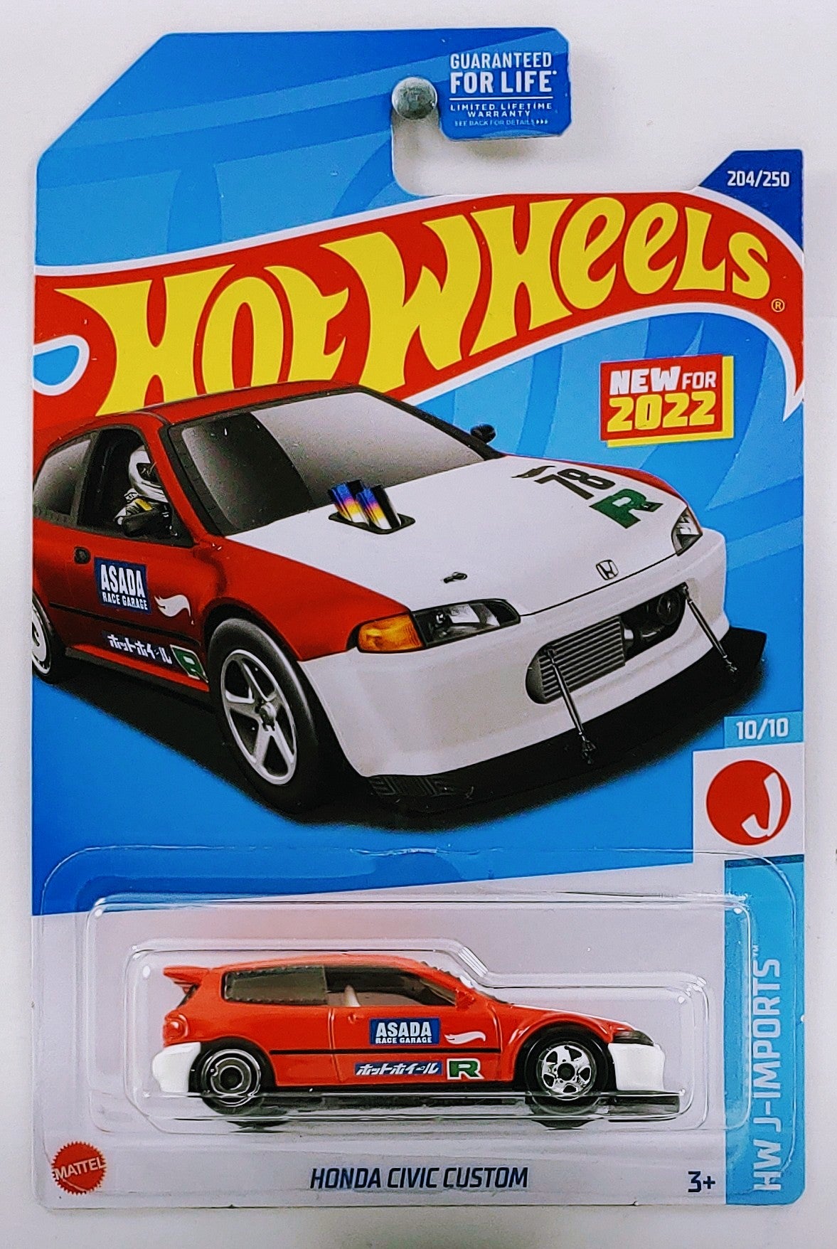 Hot Wheels 2022 Collector 204 250 HW J Imports 10 10 Honda Civ KMJ Diecast II