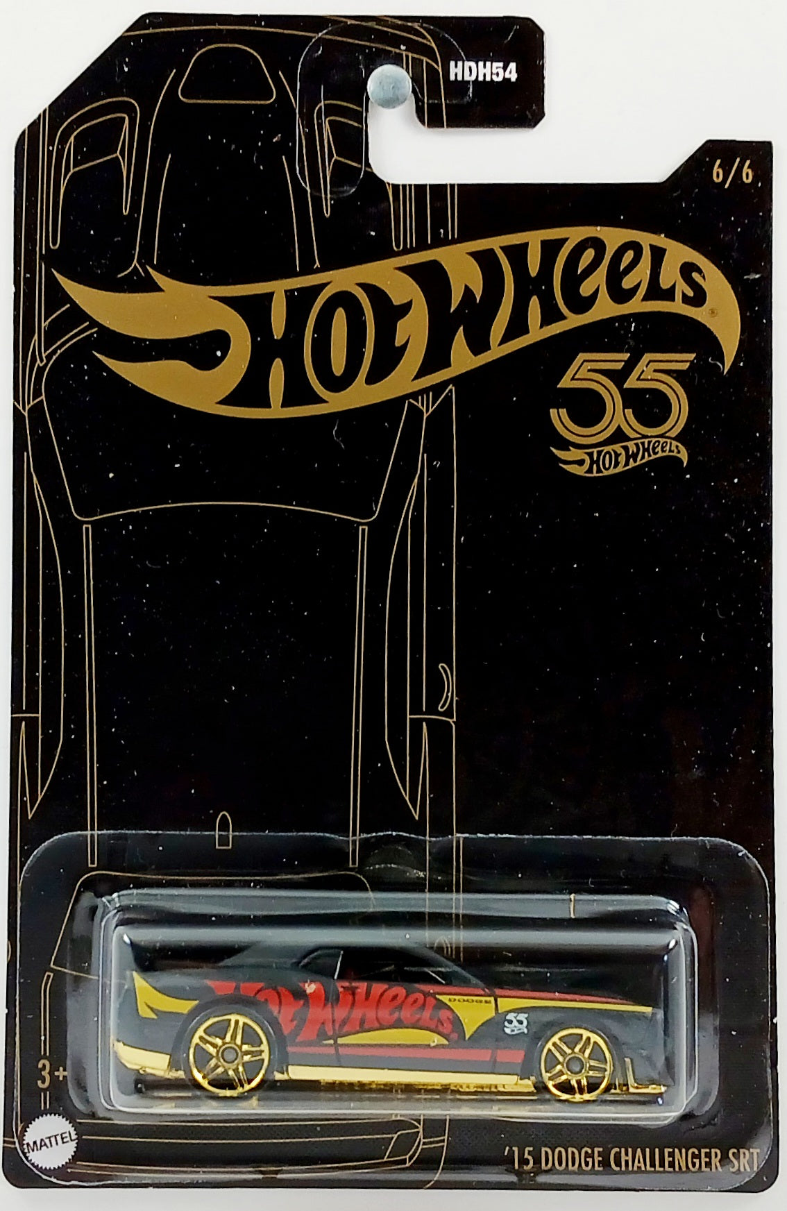 Hot wheels 50th anniversary black and gold on sale