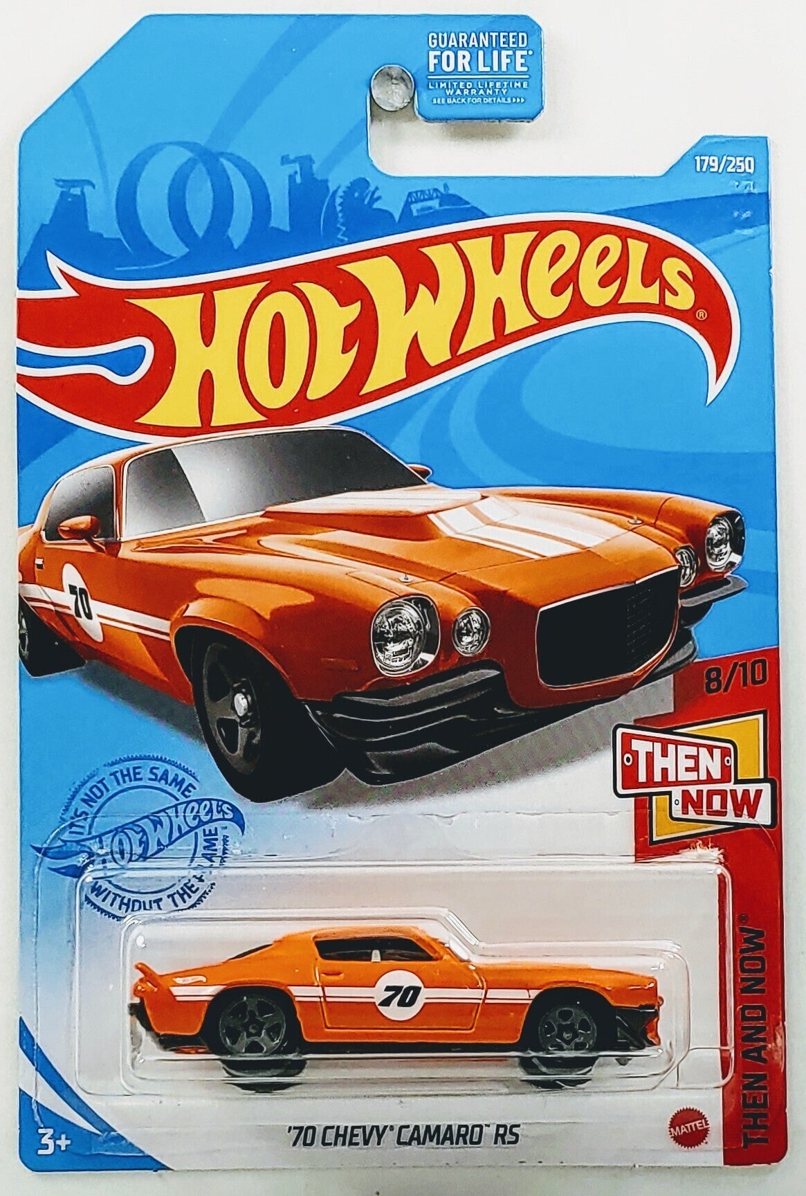 Hot Wheels 2021 Collector 179 250 Then And Now 8 10 70 Chevy Camaro RS Orange USA