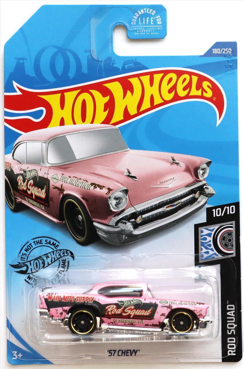 Hot Wheels 2020 Collector 180 250 Rod Squad 10 10 57 Chevy Pink