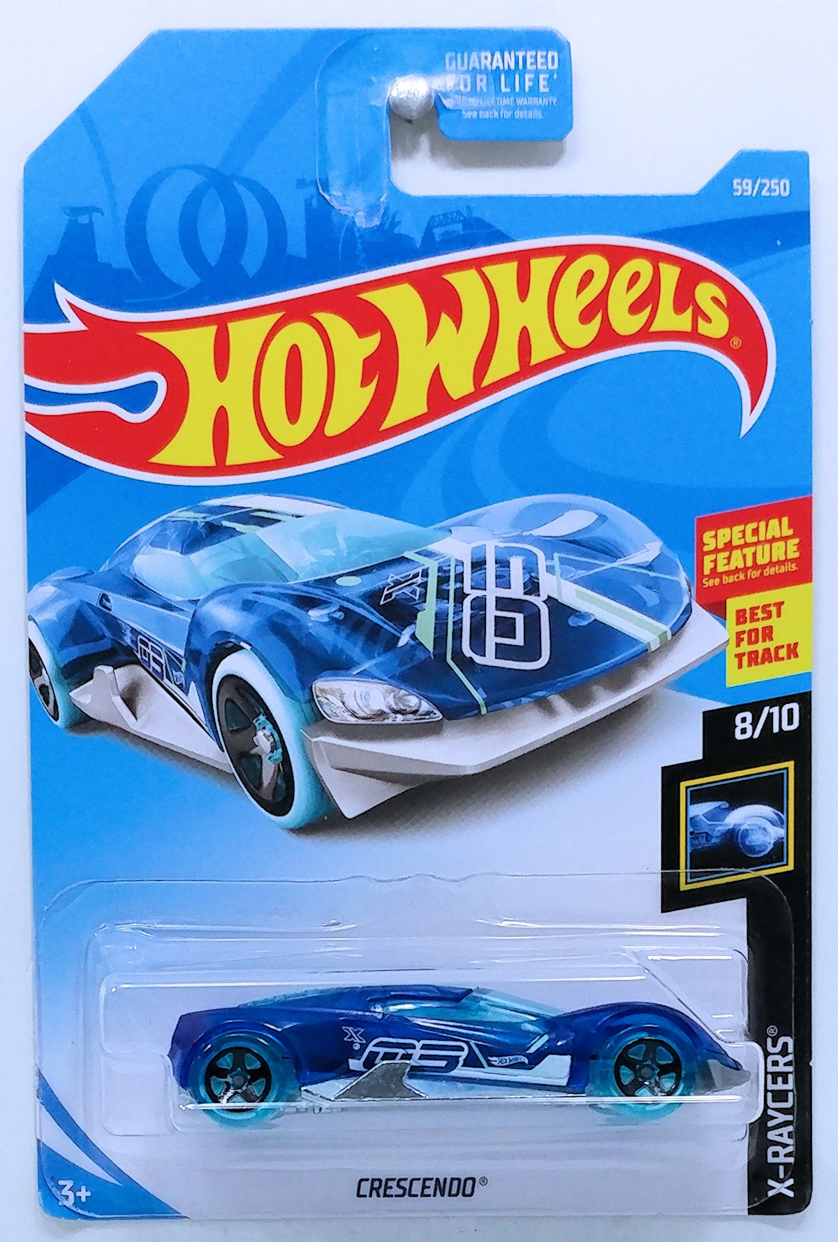 Hot Wheels 2019 Collector 059 250 X Raycers 8 10 Crescendo B KMJ Diecast II