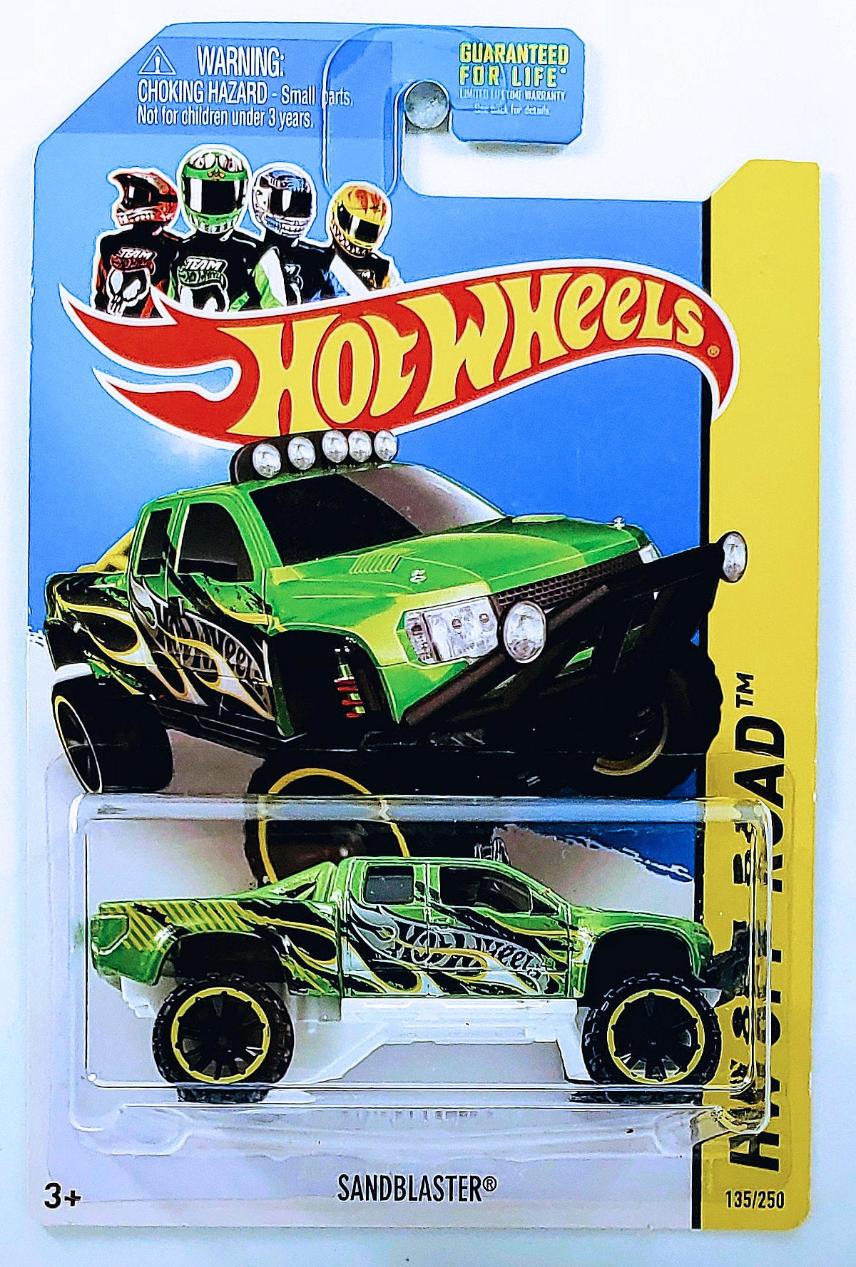 Hot Wheels 2014 Collector 135 250 HW Off Road HW Hot Trucks Sandblaster Green USA