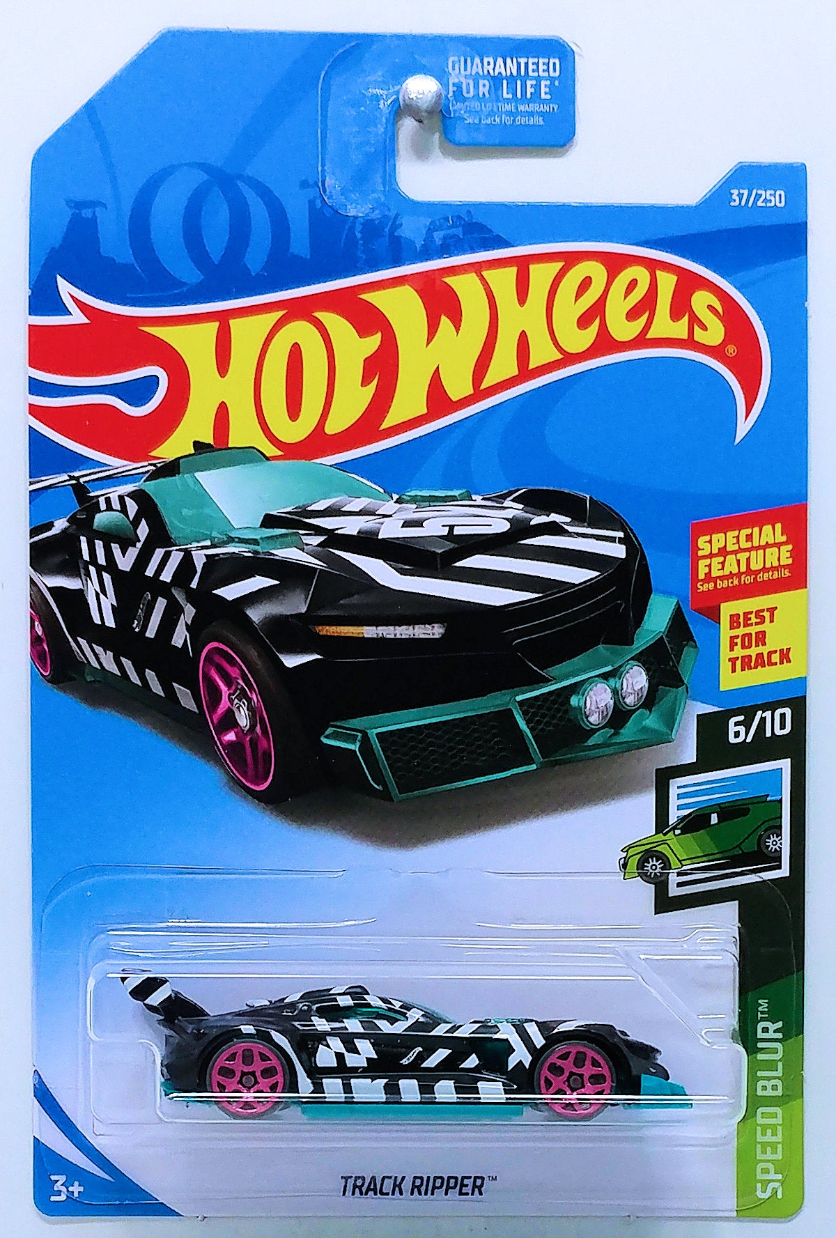 Hot Wheels 2019 Collector 037 250 Speed Blur 6 10 Track Ripper KMJ Diecast II