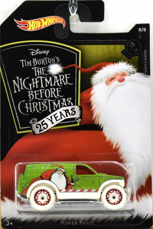 Hot Wheels 2018 Disney Tim Burtons The Nightmare Before Christmas 25 Years 8 8 Power Panel Lime Green Sandy Claws