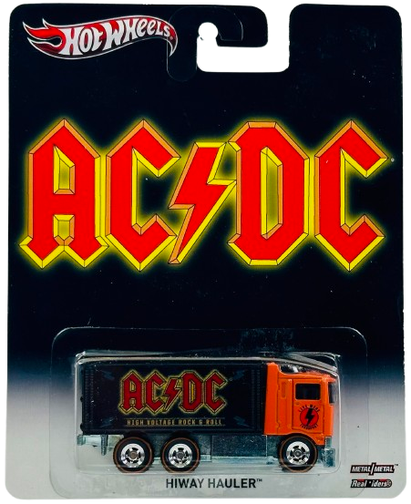 Hot Wheels 2013 - Pop Culture: Live Nation - Hiway Hauler - Orange & Black - 'High Voltage Rock & Roll' - AC/DC - Metal/Metal & Real Riders