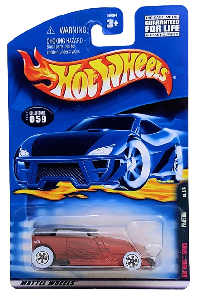 Hot Wheels 2001 - Collector # 059/240 - Rat Rods Series 3/4 - Phaeton - Matte Brown - White Walls - USA Card