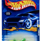 Hot Wheels 2001 - Collector # 222/240 - Outsider (Racing Sidecar Motorcycle) - Fluorescent Yellow - USA Card