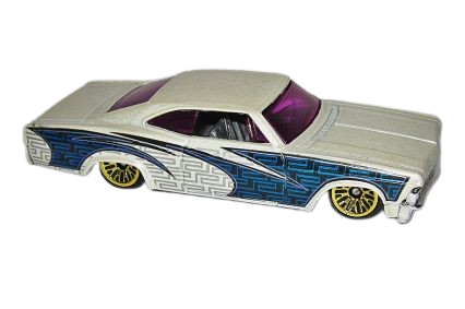 Hot Wheels 2001 - Collector # 226/240 - '65 Impala Lowrider - White - USA Card