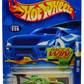 Hot Wheels 2002 - Collector # 226/240 - Fiat 500C - Lime Green - Gold 5 Spoke Wheels - USA 'Race & Win' Card