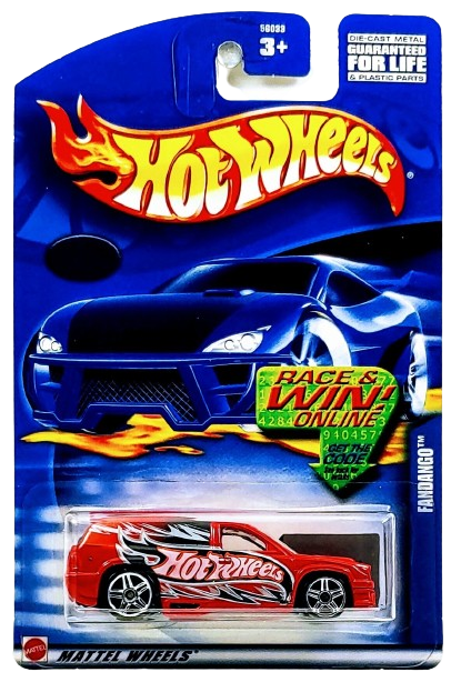 Hot Wheels 2002 - Promo - Fandango - Red - PR5 Wheels - USA 'Race & Wi ...