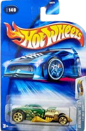 Hot Wheels 2004 - Collector # 149/212 - Demonition Series 2/5 - 1/4 Mile Coupe - Green - USA Card