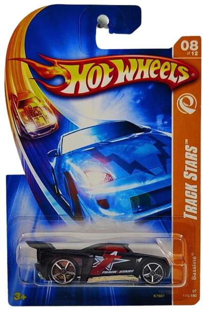 Hot Wheels 2007 - Collector # 116/180 - Track Stars 08/12 - Bassline - Black - OH5SP Wheels - USA