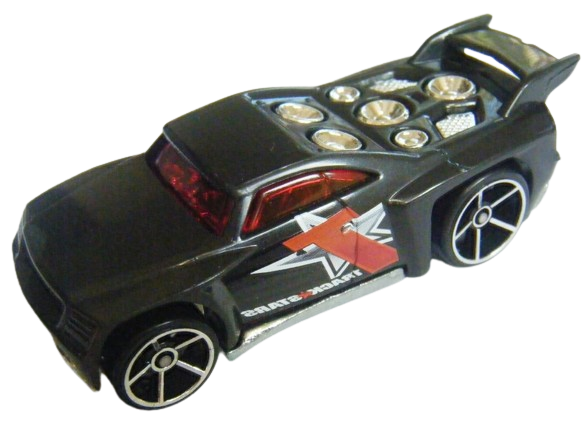 Hot Wheels 2007 - Collector # 116/180 - Track Stars 08/12 - Bassline - Black - OH5SP Wheels - USA