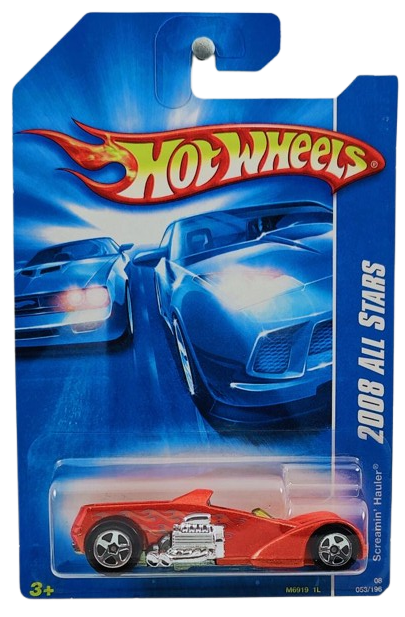 Hot Wheels 2008 - Collector # 053/196 - All Stars - Screamin' Hauler - Orange Metalflake - USA Card