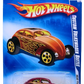 Hot Wheels 2009 - Collector # 121/250 - Heat Fleet 5/10 - Custom Volkswagen Beetle - Red - Opening Engine Cover - International Card