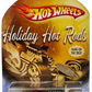 Hot Wheels 2009 - Theme / Holiday Hot Rods - Sweet 16 - Gold Metallic / Red & Green Flames - Red PR5 Wheels - Walmart Exclusive