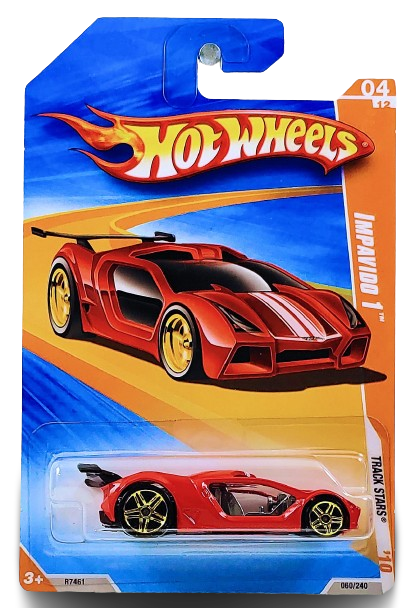 Hot Wheels 2010 - Collector # 060/240 - Track Stars 04/12 - Impavido 1 - Red - USA Card