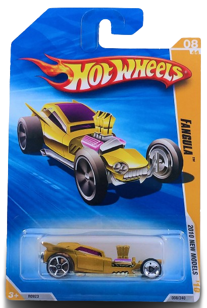 Hot Wheels 2010 - Collector # 008/240 - New Models 08/44 - Fangula - Gold - USA Card