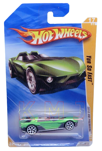 Hot Wheels 2010 - Collector # 016/240 - New Models 16/44 - Yur So Fast - Green - USA Card