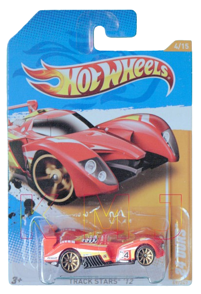 Hot Wheels 2012 - Collector # 069/247 - Track Stars 4/15 - 24 Ours - Red - USA Card