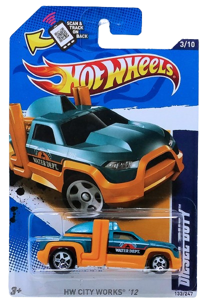 Hot Wheels 2012 - Collector # 133/247 - HW City Works 3/10 - Diesel Duty - Teal - USA Card