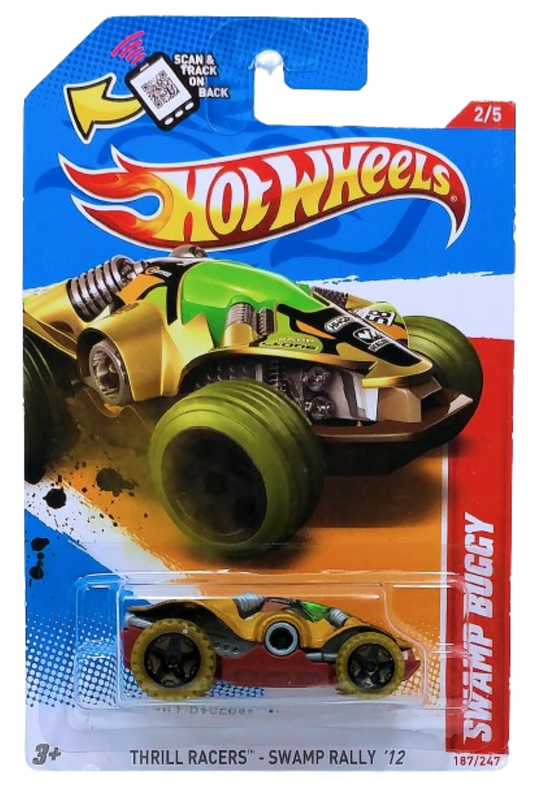 Hot Wheels 2012 - Collector # 187/247 - Thrill Racers / Swamp Rally 2/5 - Swamp Buggy - Gold Metallic - USA Card