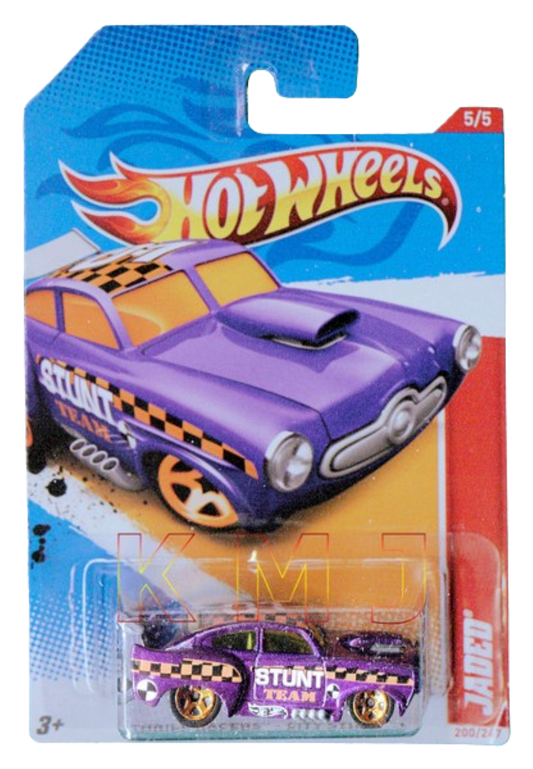 Hot Wheels 2012 - Collector # 200/247 - Thrill Racers / City Stunt 5/5 - Jaded - Purple / Stunt Team - USA Card