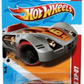 Hot Wheels 2012 - Collector # 201/247 - Thrill Racers / Volcano 1/5 - Dodge XP-07 - Satin Gray - Transparent Red Tires - USA Card