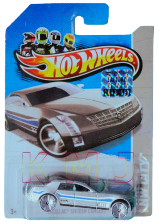 Hot Wheels 2013 - Collector # 002/250 - HW City / Street Power - Cadillac Sixteen Concept - Metallic Gray - Bling Wheels - USA Card with Factory Sticker