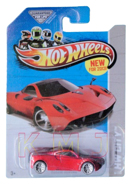 Hot Wheels 2013 - Collector # 008/250 - HW City / Street Power / New Models - Pagani Huayra - Metallic Red - USA Card