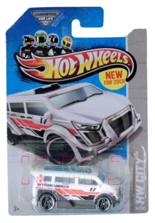 Hot Wheels 2013 - Collector # 015/250 - HW City / HW Rescue / New Models - SpeedBox - White - USA Card