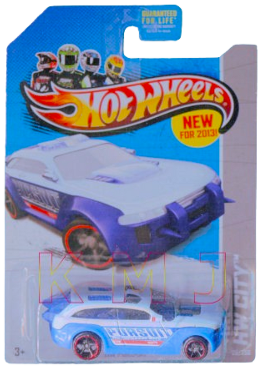 Hot Wheels 2013 - Collector # 020/250 - HW City / HW Rescue / New Models - HW Pursuit - Blue - USA Card