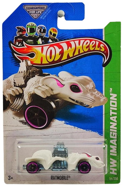 Hot Wheels 2013 - Collector # 054/250 - HW Imagination / HW Street Pests - Ratmobile - White - USA Card